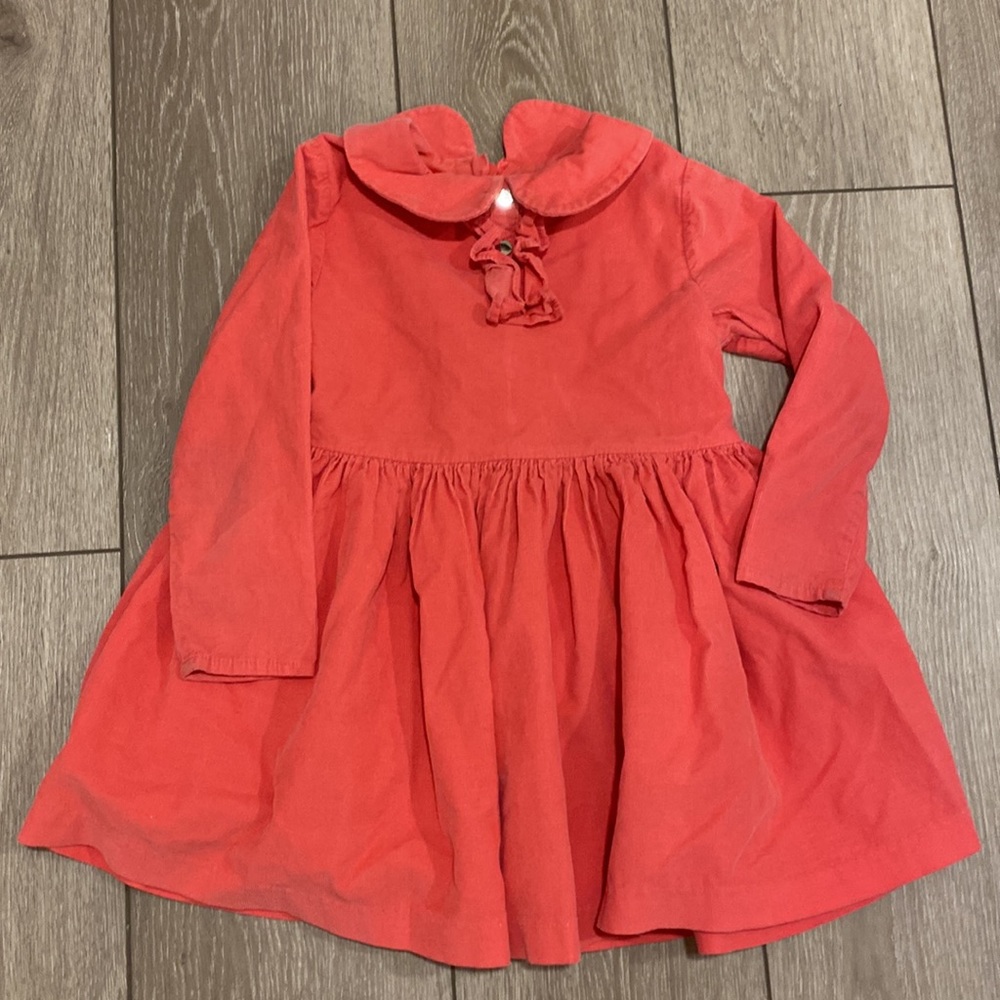 Jacadi pink corduroy dress size 6a